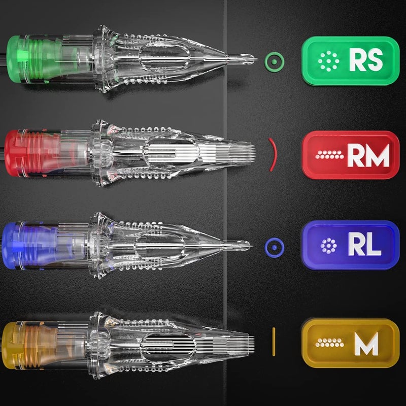 Dragonhawk 20Pcs Extreme Cartridges Disposable Tattoo Needle Standard 15 Curved Magnum 1215RM - Image 2